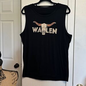Black Sleeveless Graphic Tank Top Waylen